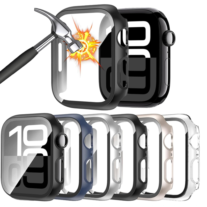 Iwatch Smartwatch Series 7 - Gehärtetes Glas + Hülle für Apple