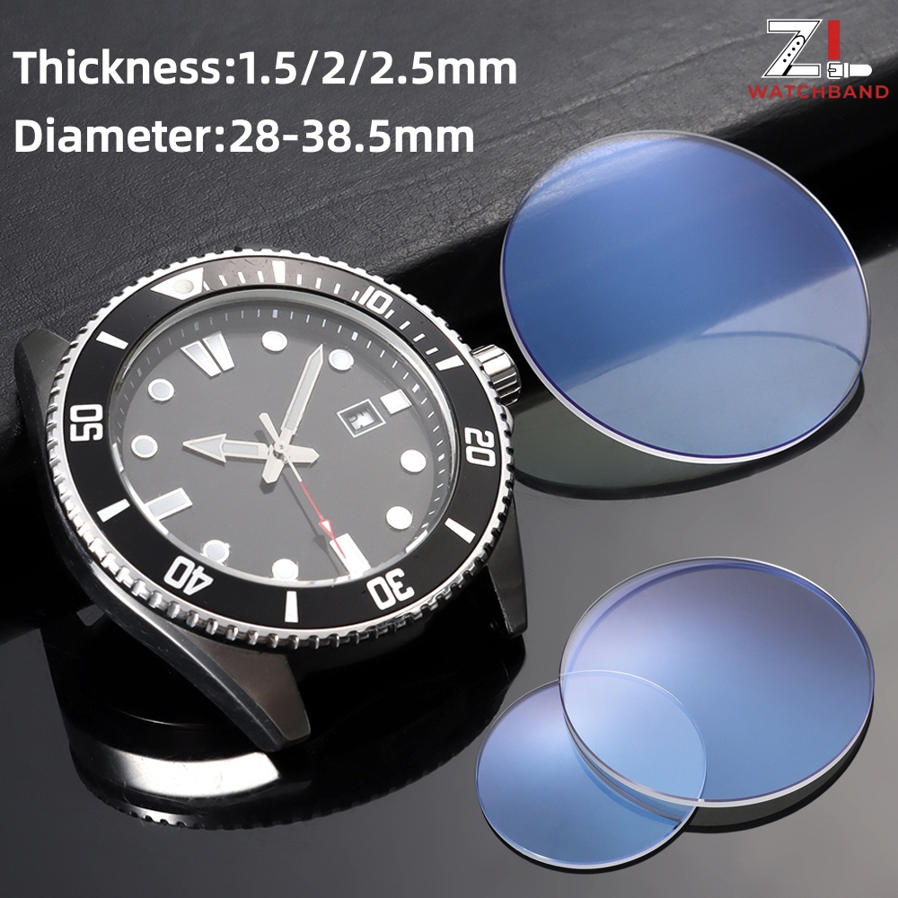 Watch Crystal Replacement - 1,5/2,0/2,5 mm dickes Uhrenglas, Saphir-Ersatz, Doppelkuppel,
