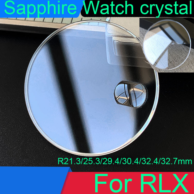 Watch Crystal Replacement - Runder flacher Saphir-Ersatz-Uhrenkristall für RLX 21,3