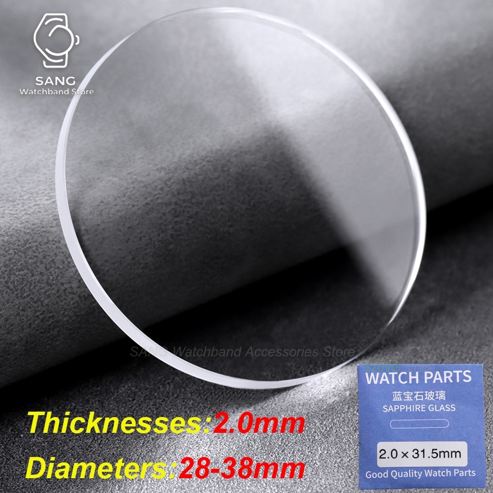Watch Crystal Replacement - Uhrenglas Saphir-Ersatzglas Flach Transparent Kristall 29mm