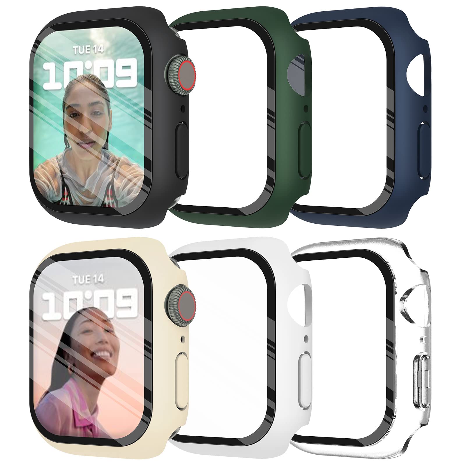 Iwatch Smartwatch Series 7 - Gehärtetes Glas + Abdeckung für Apple