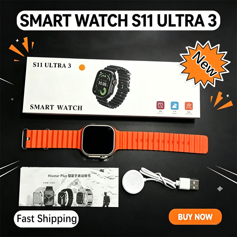 Watch Smartwatch Android - S11 Ultra 3 Smartwatch für Herren