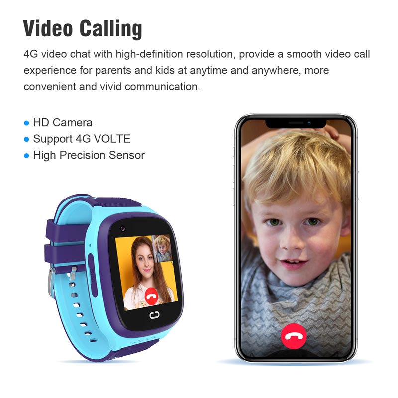 Smartwatch Watches For Girls Kids - Telefonuhr Android 4G GPS Nano SIM-Karte