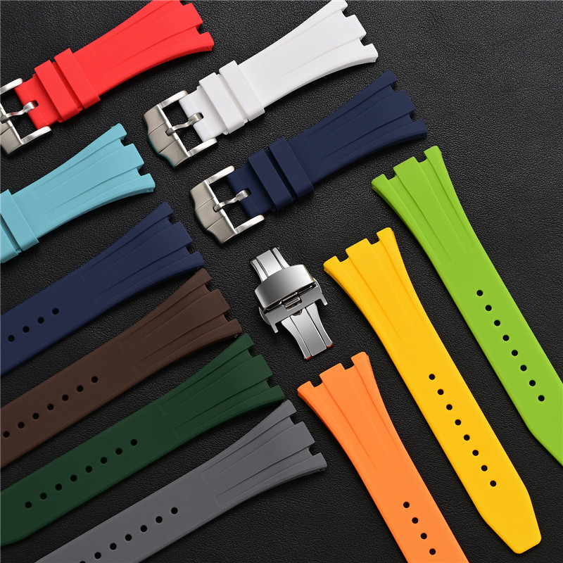 Audemars Piguet Watch Royal Oak Offshore - Gummi-Silikonarmband 26 mm für AP Audemars
