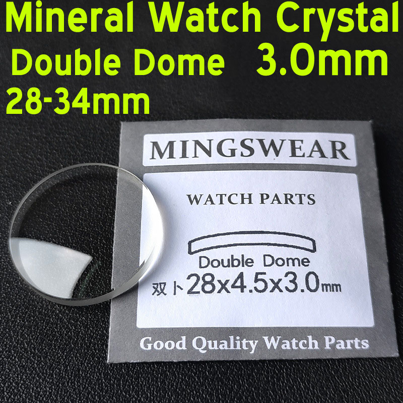 Watch Crystal Replacement - 3,0 mm dickes, doppelt gewölbtes Uhrenglas,