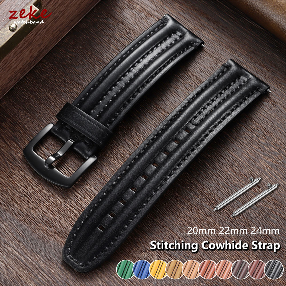 Omega Watch Speedmaster - Retro Echtleder-Uhrenarmband für Seiko für Omega