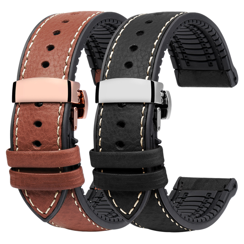 Omega Watch Speedmaster - Für Omega-Uhrenarmband aus echtem Leder, Hamilton