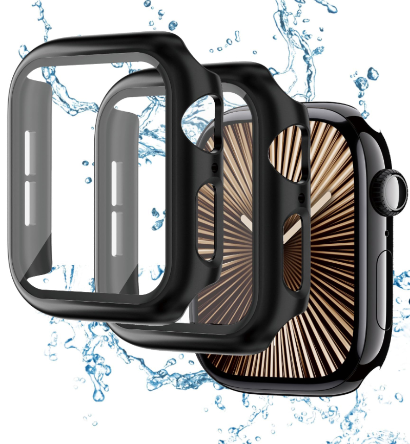 Iwatch Smartwatch Series 7 - 2PCS gehärtetes Glas + Hülle für