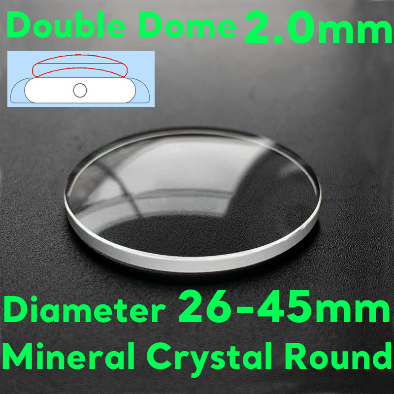 Doppelte Kuppel, 2,0 mm dick,  – Watch Crystal Replacement Bewertung und Preis