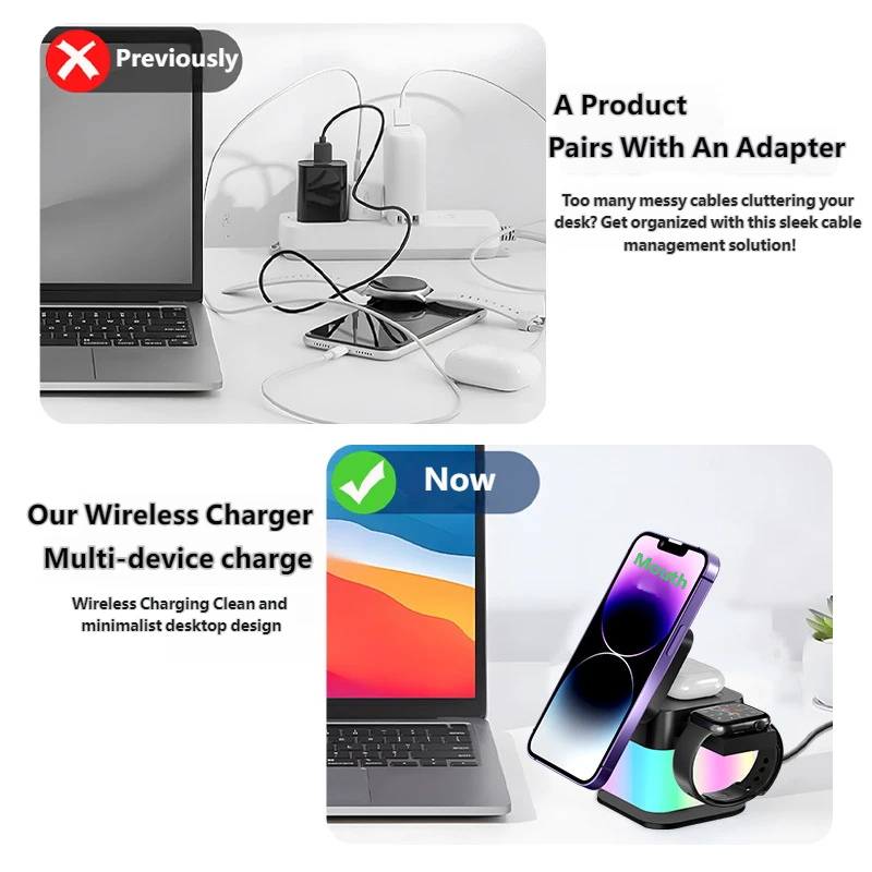 Doppeltes 10W kabelloses Ladeg – Watch Smartwatch Android Bewertung und Preis