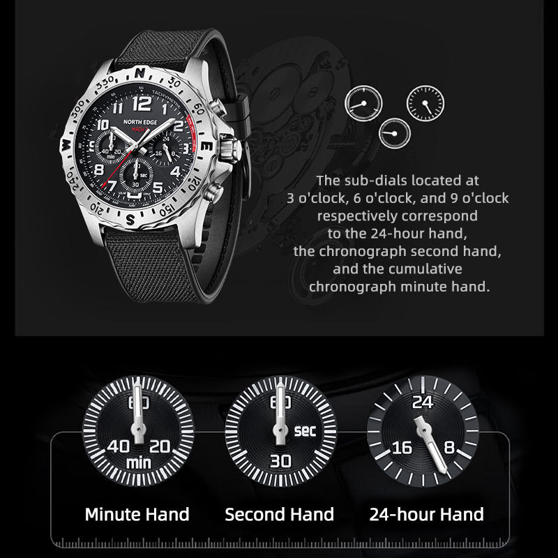 NORTH EDGE Herrenuhr, Solarene – Smartwatch Premium Watches For Men Bewertung und Preis