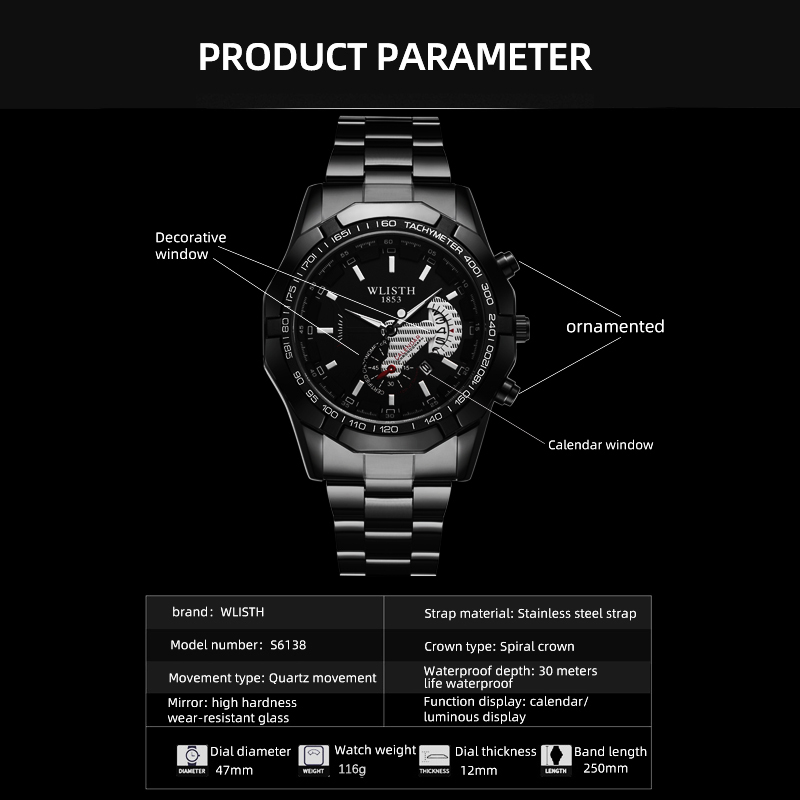 Luxusmarke Herrenuhr Wasserdic – Smartwatch Watches For Men Brands Bewertung und Preis