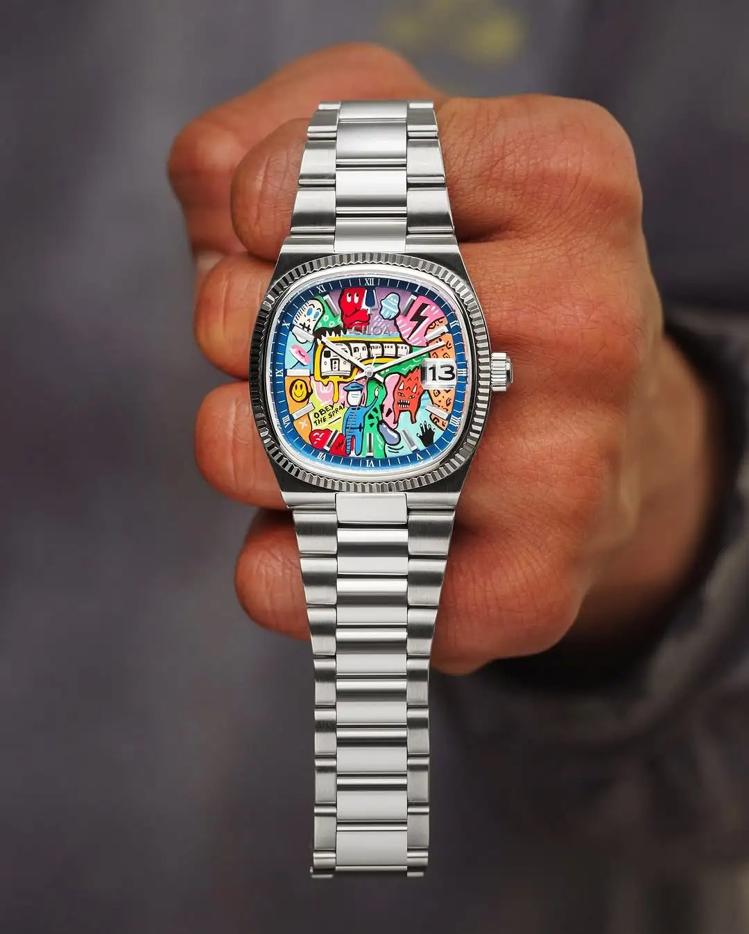 Herren Graffiti Bunte Zifferbl – Smartwatch Trending Watches For Men Bewertung und Preis