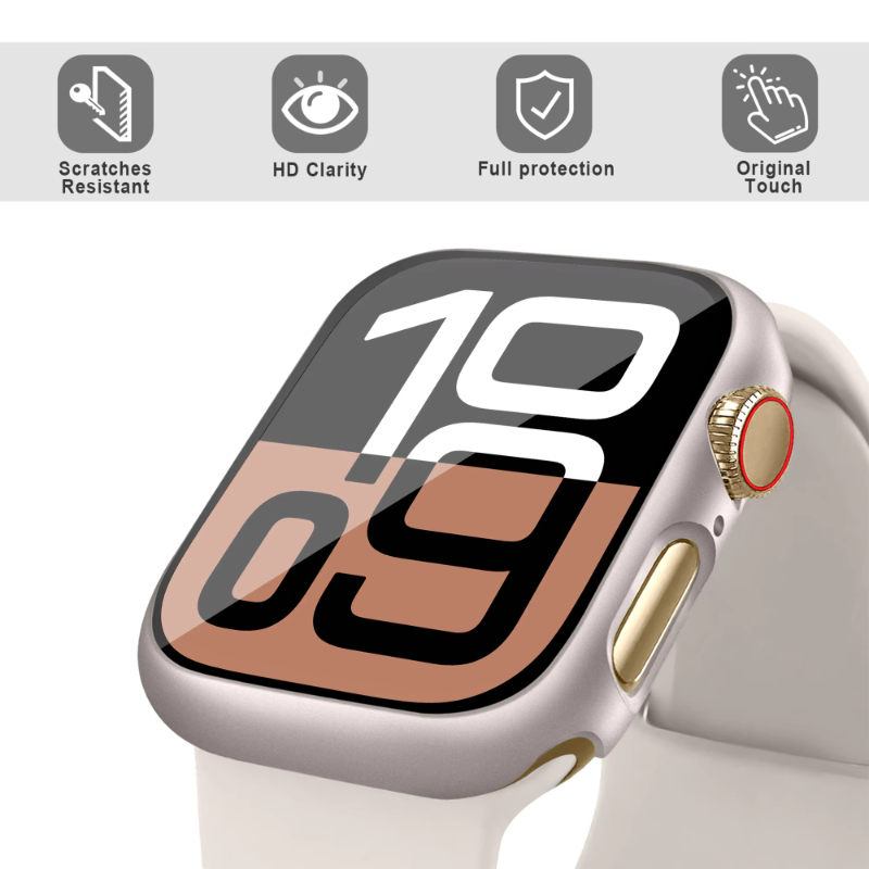 Glas+Hülle für Apple Watch 44m – Iwatch Smartwatch Series 7 Bewertung und Preis