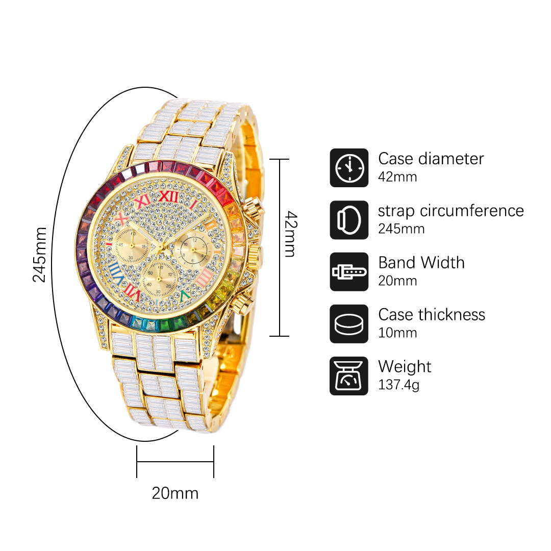 Missfox Luxus gefrorene Uhr fü – Smartwatch Watches For Men Brands Bewertung und Preis