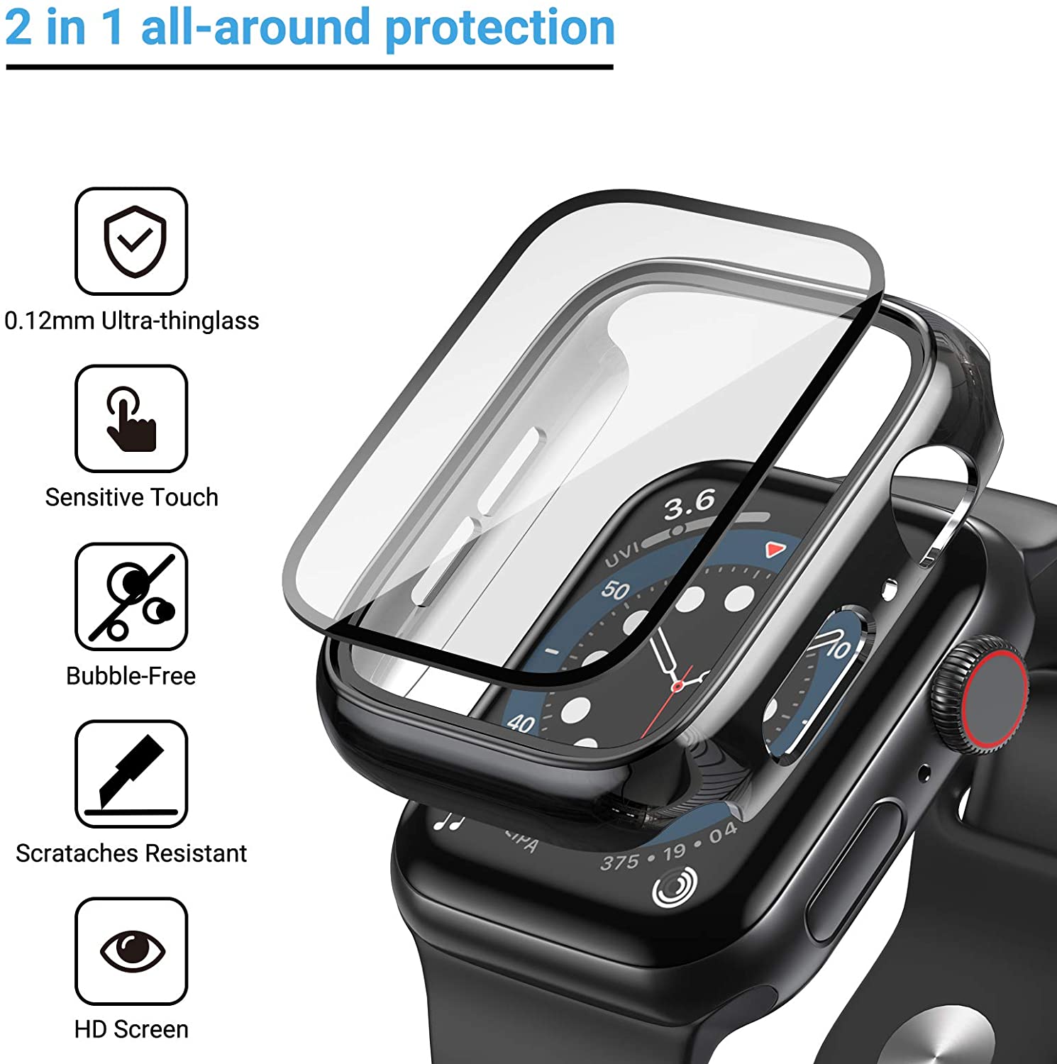 Glas + Abdeckung für Apple Wat – Iwatch Smartwatch Series 7 Bewertung und Preis