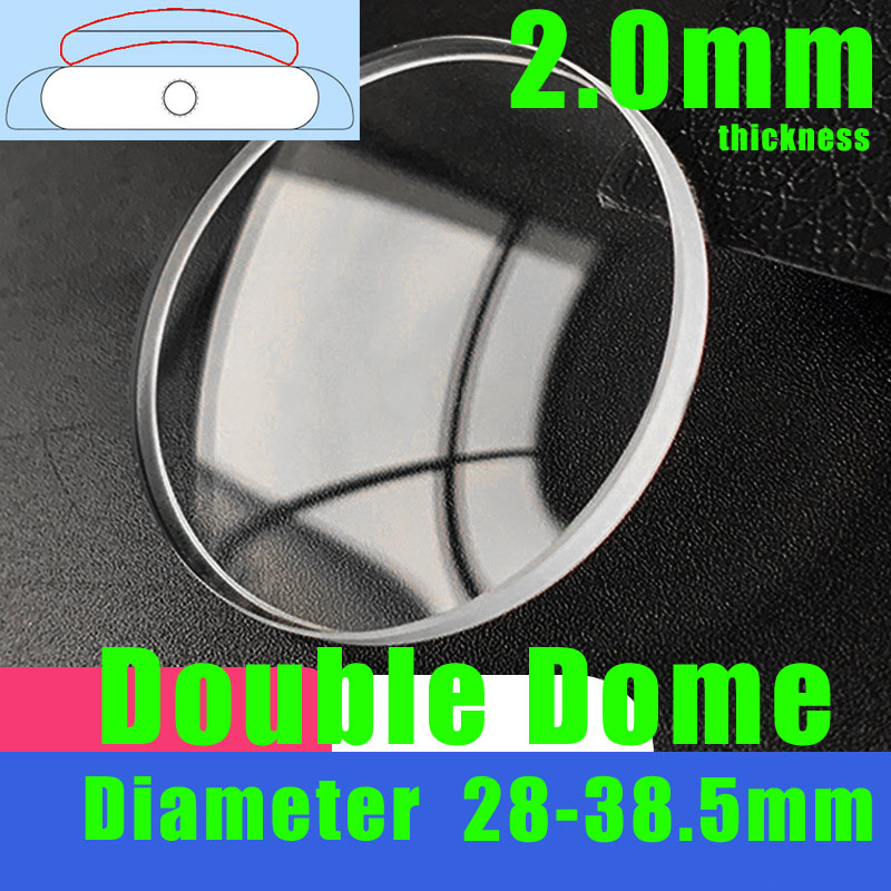 Doppelkuppel, 2,0 mm, runder U – Watch Crystal Replacement Bewertung und Preis