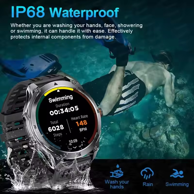 GPS-Smartwatch, IP69, wasserdi – Smartwatch Premium Watches For Men Bewertung und Preis