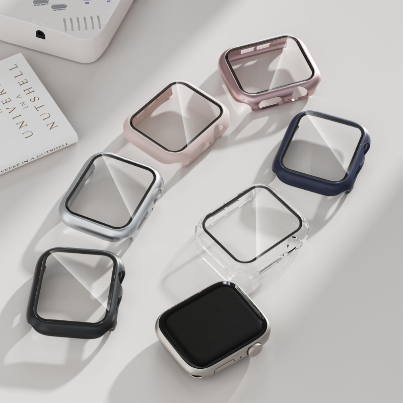 2PCS gehärtetes Glas + Hülle f – Iwatch Smartwatch Series 7 Bewertung und Preis